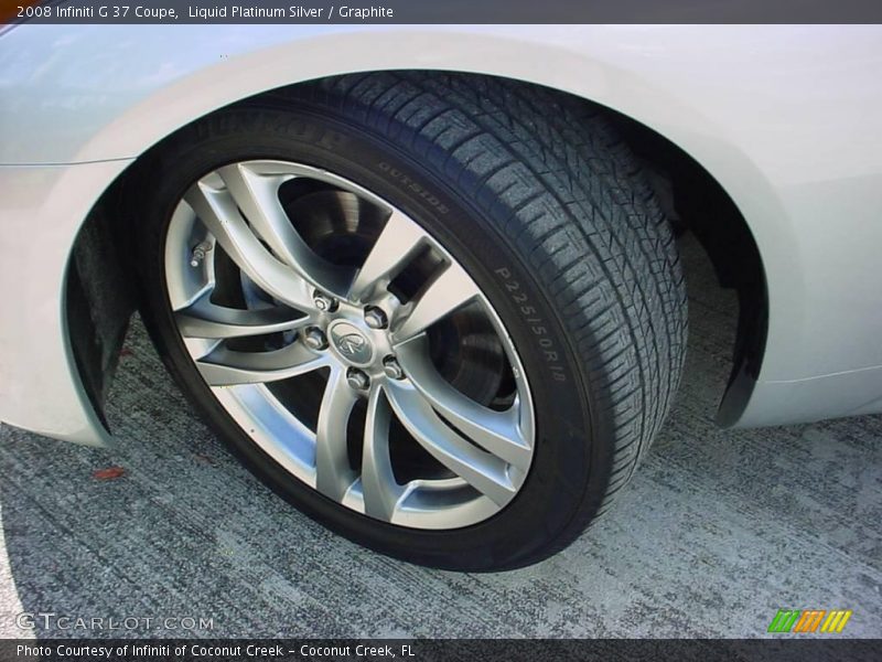 Liquid Platinum Silver / Graphite 2008 Infiniti G 37 Coupe