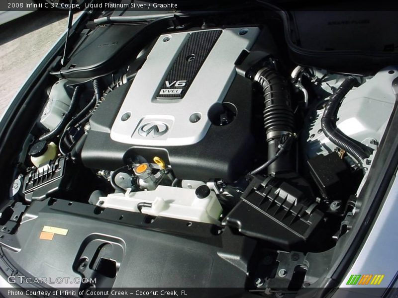 Liquid Platinum Silver / Graphite 2008 Infiniti G 37 Coupe