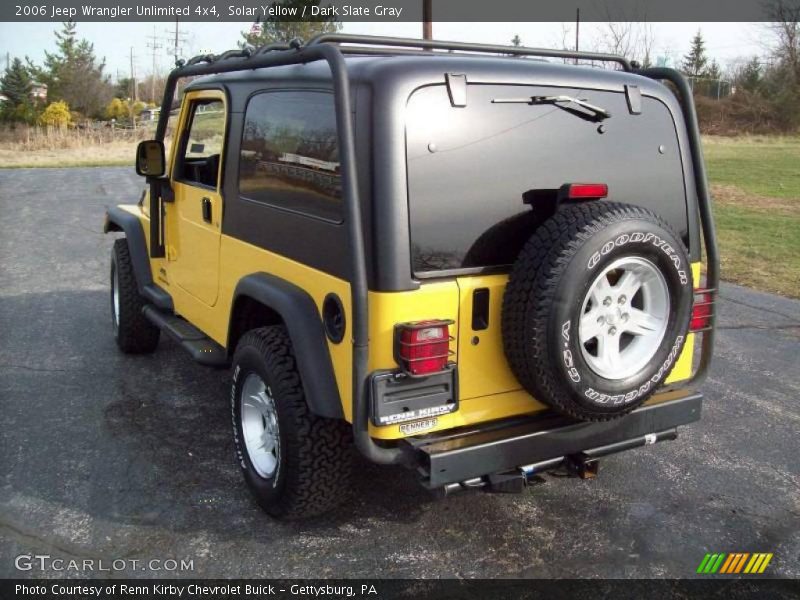 Solar Yellow / Dark Slate Gray 2006 Jeep Wrangler Unlimited 4x4