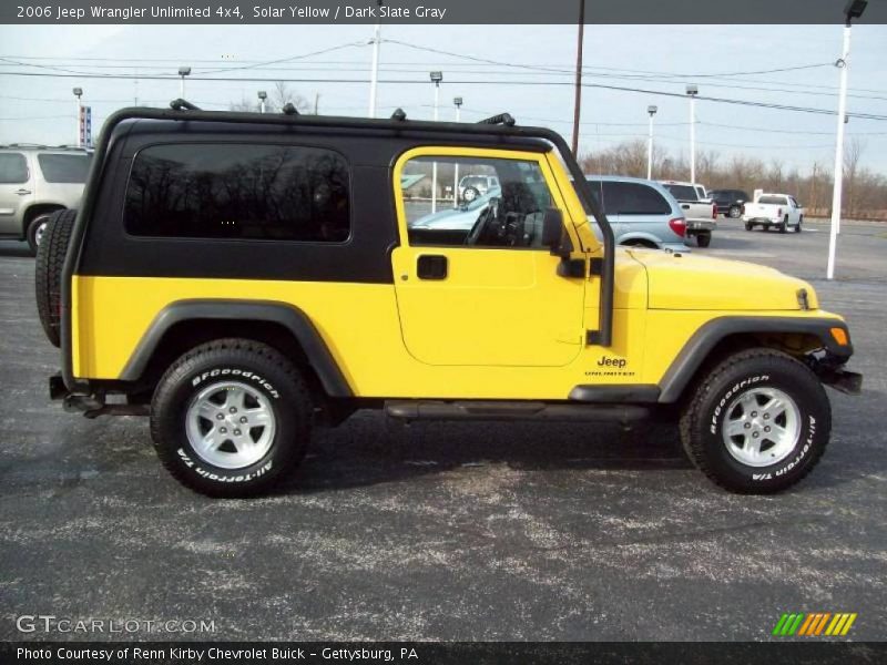 Solar Yellow / Dark Slate Gray 2006 Jeep Wrangler Unlimited 4x4