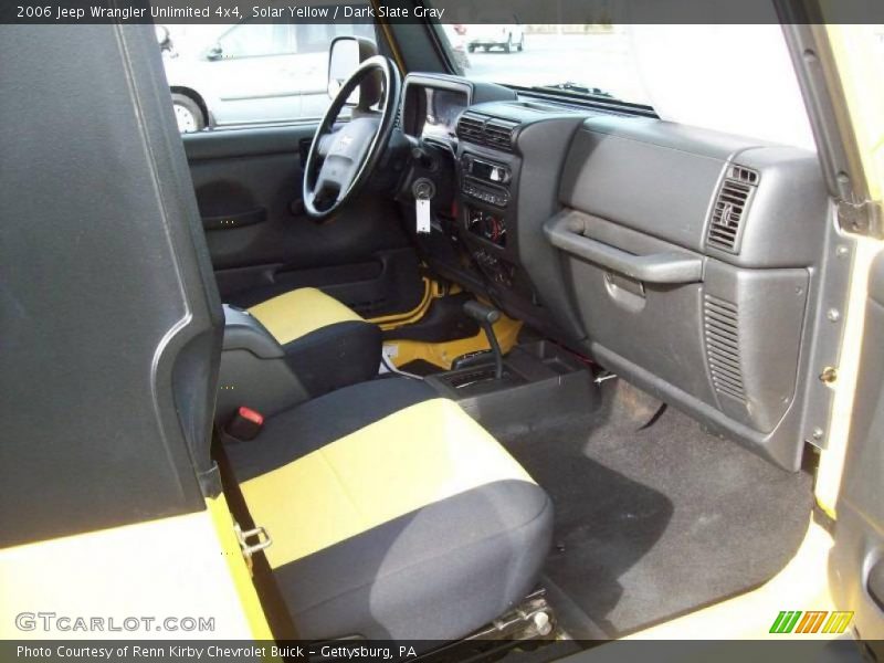 Solar Yellow / Dark Slate Gray 2006 Jeep Wrangler Unlimited 4x4