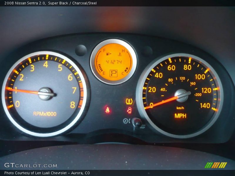 Super Black / Charcoal/Steel 2008 Nissan Sentra 2.0