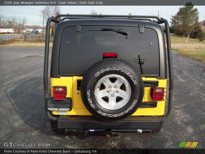 Solar Yellow / Dark Slate Gray 2006 Jeep Wrangler Unlimited 4x4