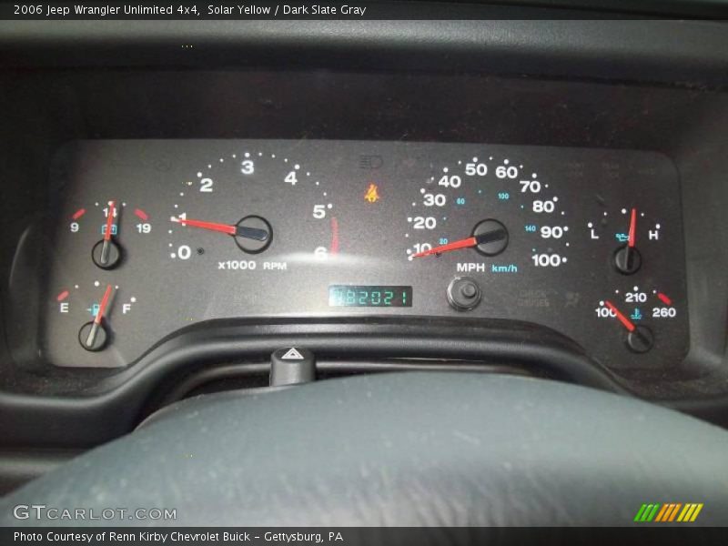 Solar Yellow / Dark Slate Gray 2006 Jeep Wrangler Unlimited 4x4