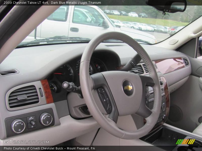 Dark Blue Metallic / Light Titanium 2009 Chevrolet Tahoe LT 4x4