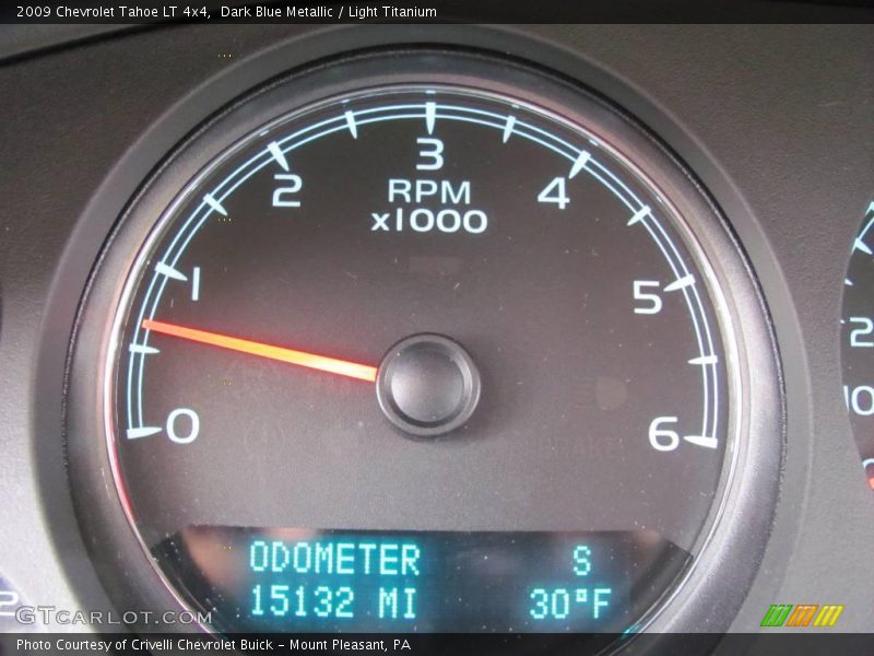 Dark Blue Metallic / Light Titanium 2009 Chevrolet Tahoe LT 4x4