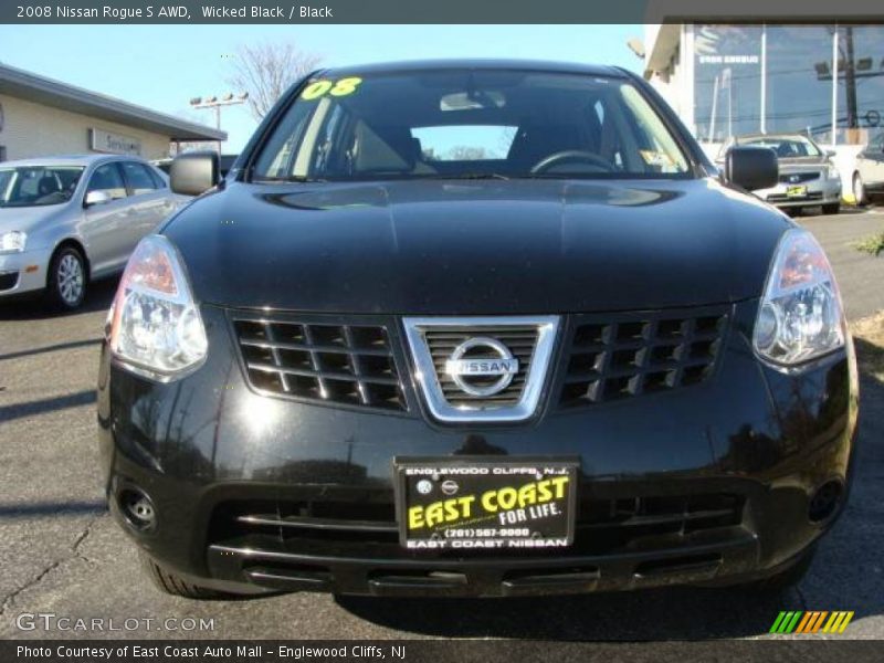 Wicked Black / Black 2008 Nissan Rogue S AWD