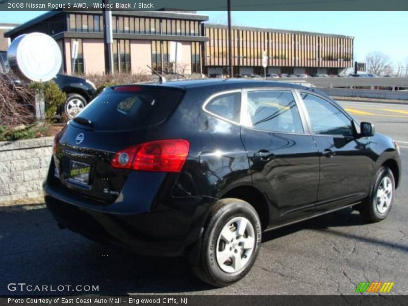 Wicked Black / Black 2008 Nissan Rogue S AWD
