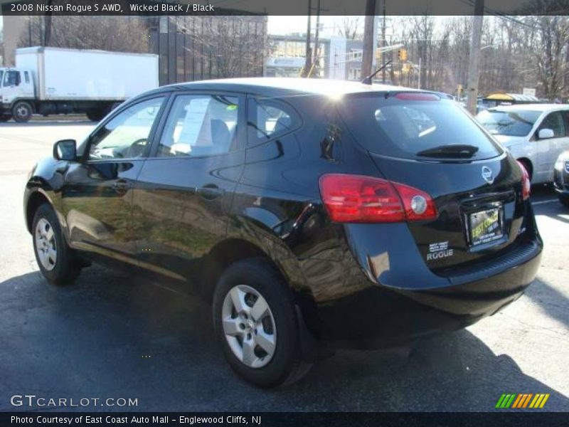 Wicked Black / Black 2008 Nissan Rogue S AWD