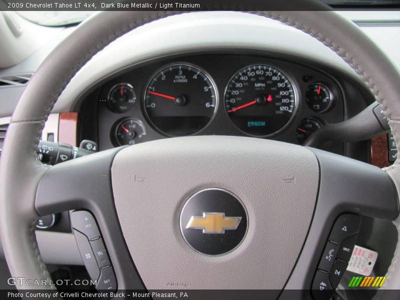 Dark Blue Metallic / Light Titanium 2009 Chevrolet Tahoe LT 4x4