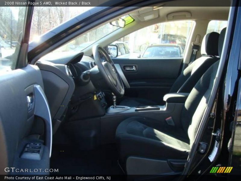 Wicked Black / Black 2008 Nissan Rogue S AWD