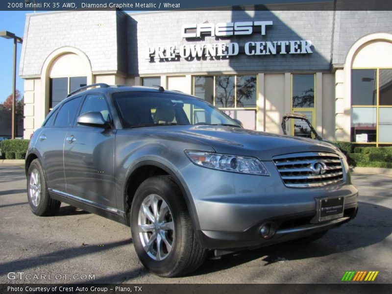Diamond Graphite Metallic / Wheat 2008 Infiniti FX 35 AWD