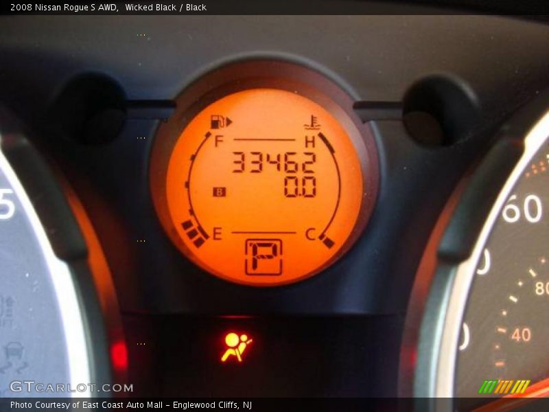 Wicked Black / Black 2008 Nissan Rogue S AWD