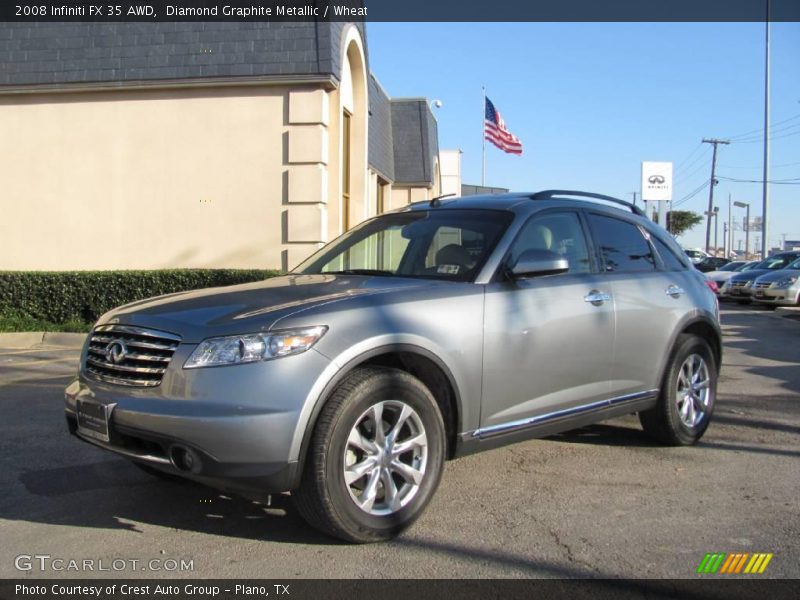 Diamond Graphite Metallic / Wheat 2008 Infiniti FX 35 AWD