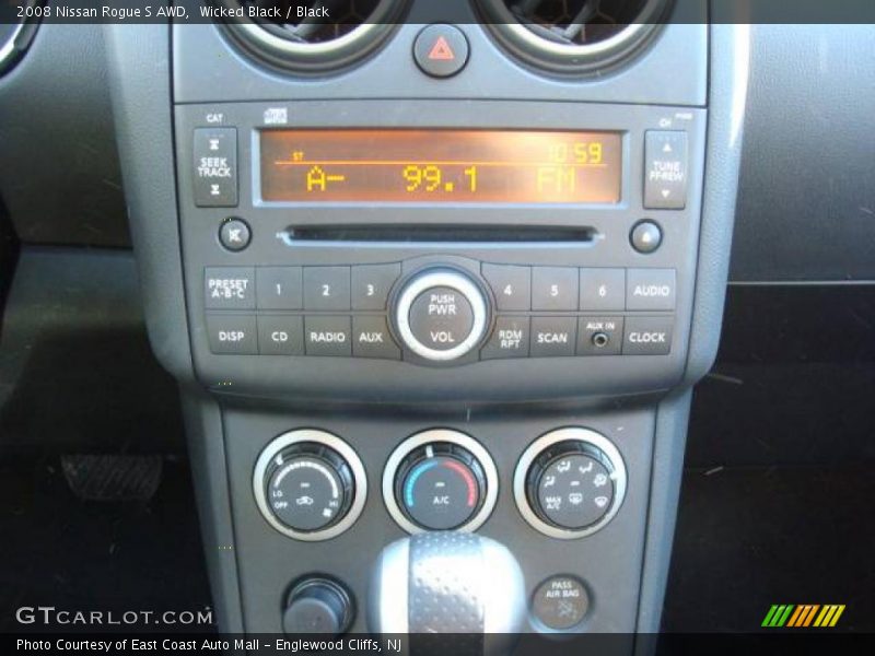 Wicked Black / Black 2008 Nissan Rogue S AWD