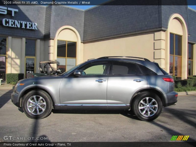 Diamond Graphite Metallic / Wheat 2008 Infiniti FX 35 AWD