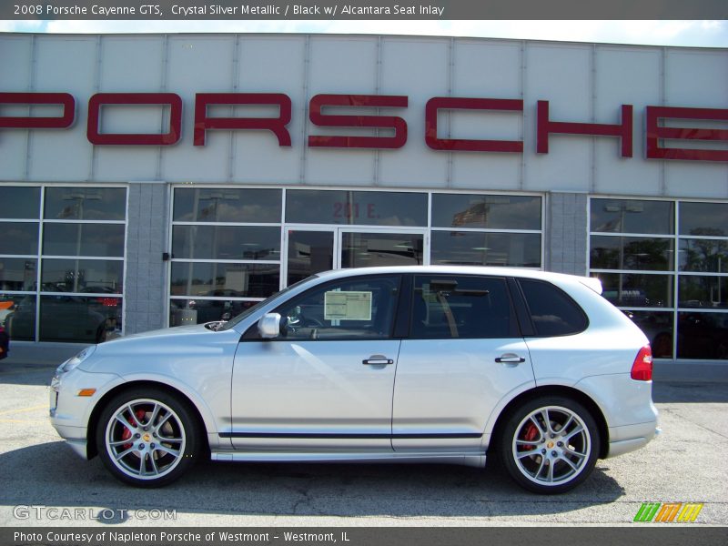 Crystal Silver Metallic / Black w/ Alcantara Seat Inlay 2008 Porsche Cayenne GTS