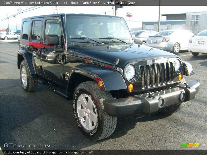 Black / Dark Slate Gray/Medium Slate Gray 2007 Jeep Wrangler Unlimited Sahara 4x4