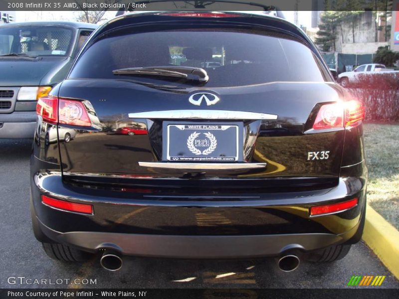 Black Obsidian / Brick 2008 Infiniti FX 35 AWD