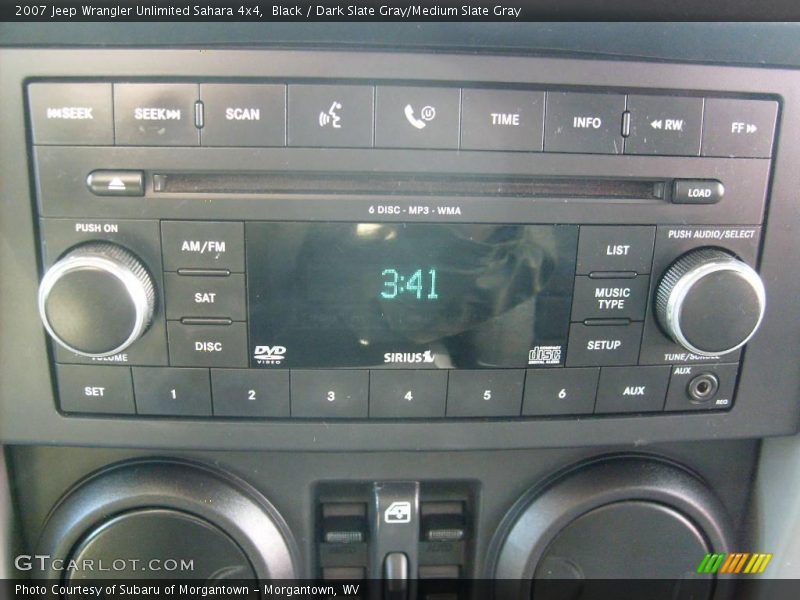 Black / Dark Slate Gray/Medium Slate Gray 2007 Jeep Wrangler Unlimited Sahara 4x4