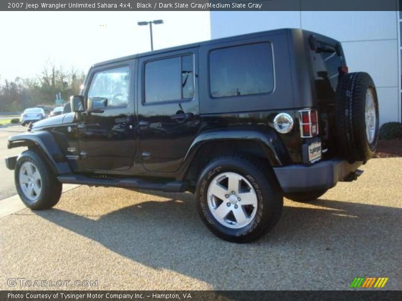 Black / Dark Slate Gray/Medium Slate Gray 2007 Jeep Wrangler Unlimited Sahara 4x4