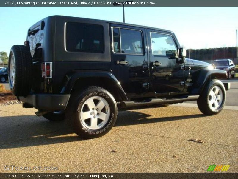 Black / Dark Slate Gray/Medium Slate Gray 2007 Jeep Wrangler Unlimited Sahara 4x4