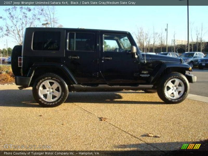 Black / Dark Slate Gray/Medium Slate Gray 2007 Jeep Wrangler Unlimited Sahara 4x4