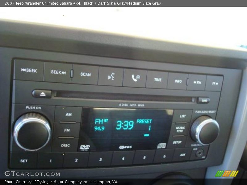Black / Dark Slate Gray/Medium Slate Gray 2007 Jeep Wrangler Unlimited Sahara 4x4