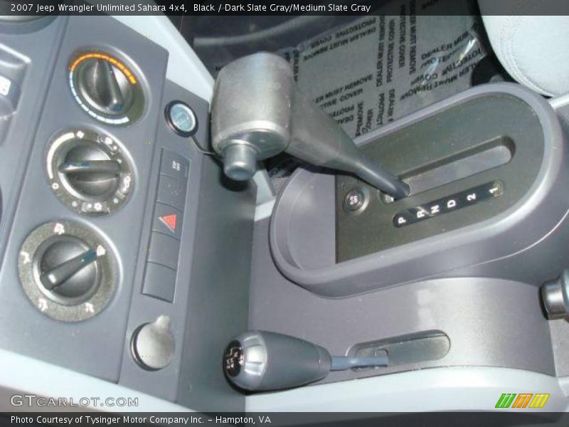 Black / Dark Slate Gray/Medium Slate Gray 2007 Jeep Wrangler Unlimited Sahara 4x4