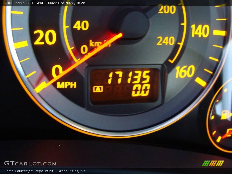Black Obsidian / Brick 2008 Infiniti FX 35 AWD