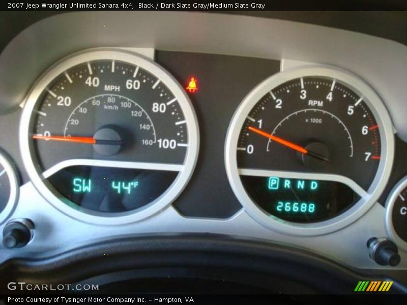 Black / Dark Slate Gray/Medium Slate Gray 2007 Jeep Wrangler Unlimited Sahara 4x4
