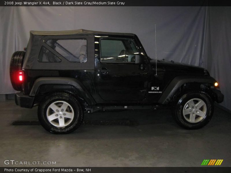 Black / Dark Slate Gray/Medium Slate Gray 2008 Jeep Wrangler X 4x4