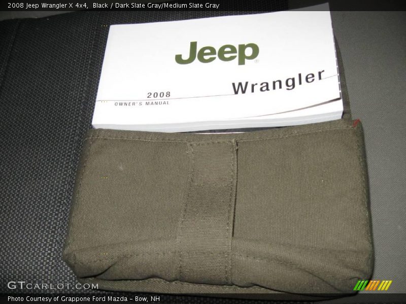 Black / Dark Slate Gray/Medium Slate Gray 2008 Jeep Wrangler X 4x4