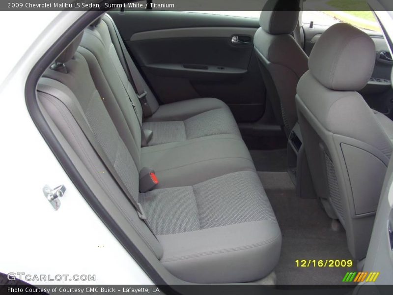 Summit White / Titanium 2009 Chevrolet Malibu LS Sedan