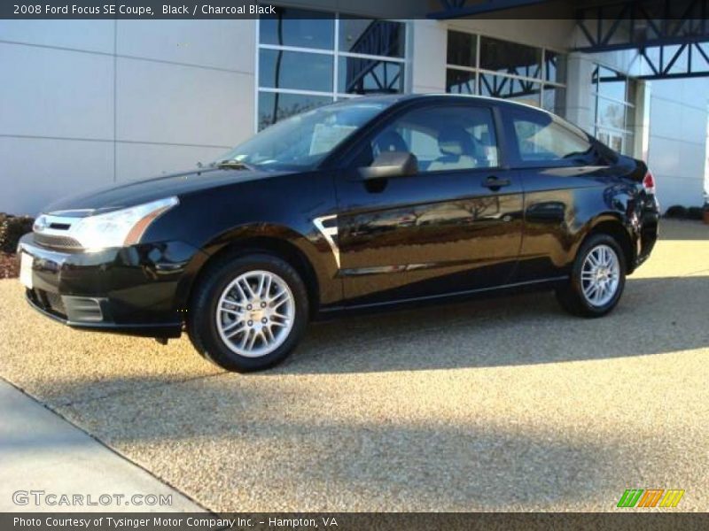 Black / Charcoal Black 2008 Ford Focus SE Coupe