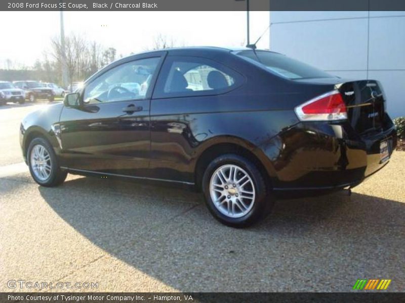 Black / Charcoal Black 2008 Ford Focus SE Coupe