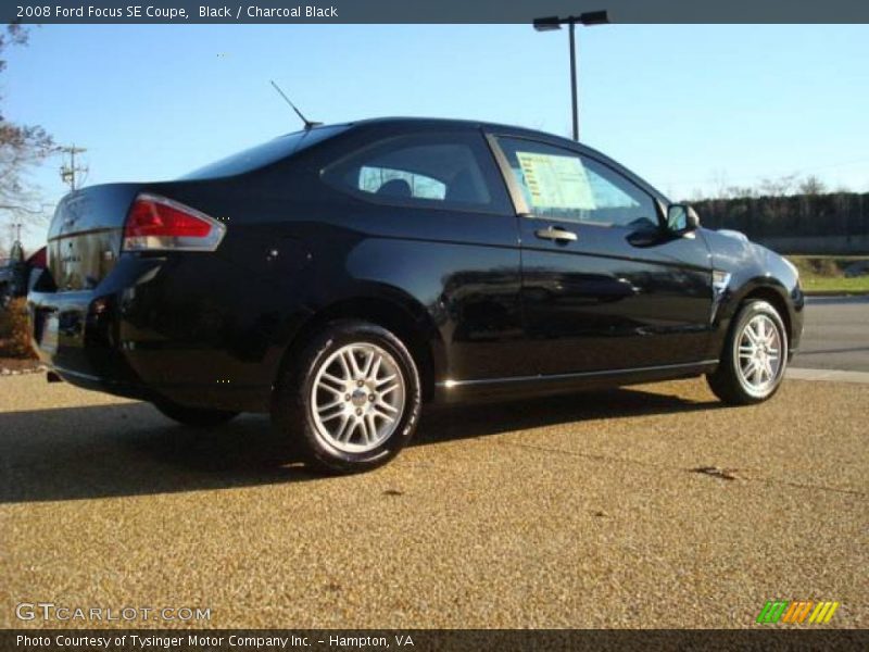 Black / Charcoal Black 2008 Ford Focus SE Coupe