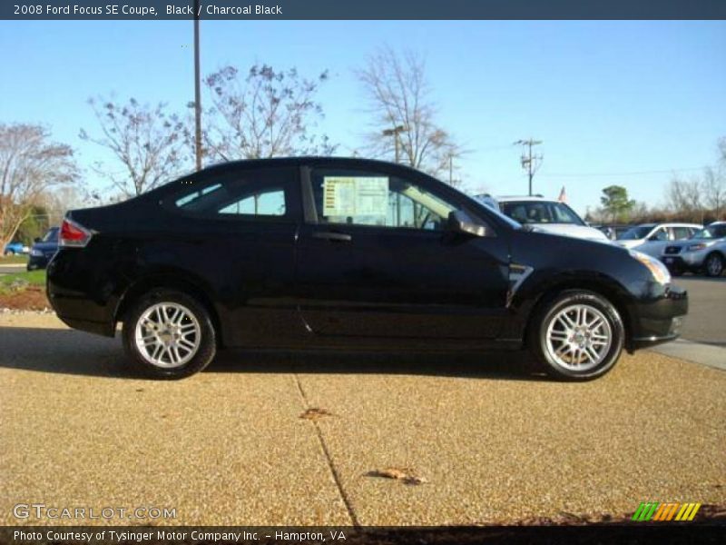 Black / Charcoal Black 2008 Ford Focus SE Coupe