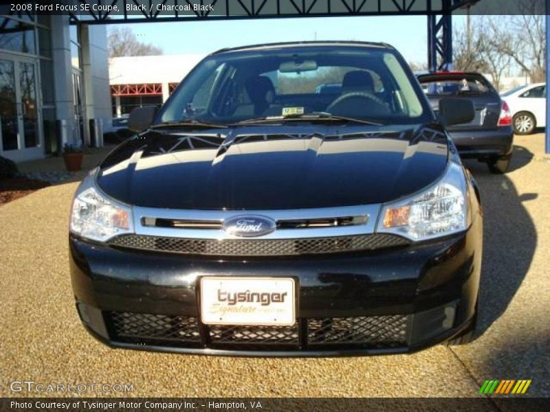 Black / Charcoal Black 2008 Ford Focus SE Coupe