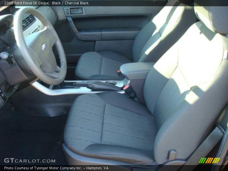 Black / Charcoal Black 2008 Ford Focus SE Coupe