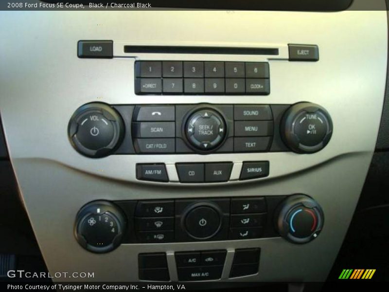 Black / Charcoal Black 2008 Ford Focus SE Coupe