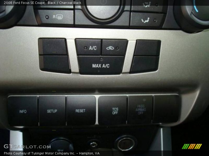 Black / Charcoal Black 2008 Ford Focus SE Coupe