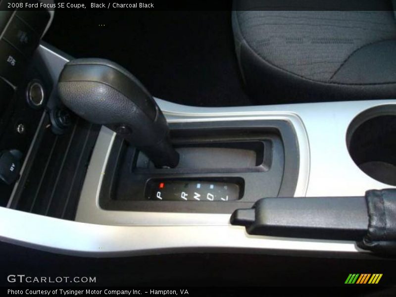 Black / Charcoal Black 2008 Ford Focus SE Coupe