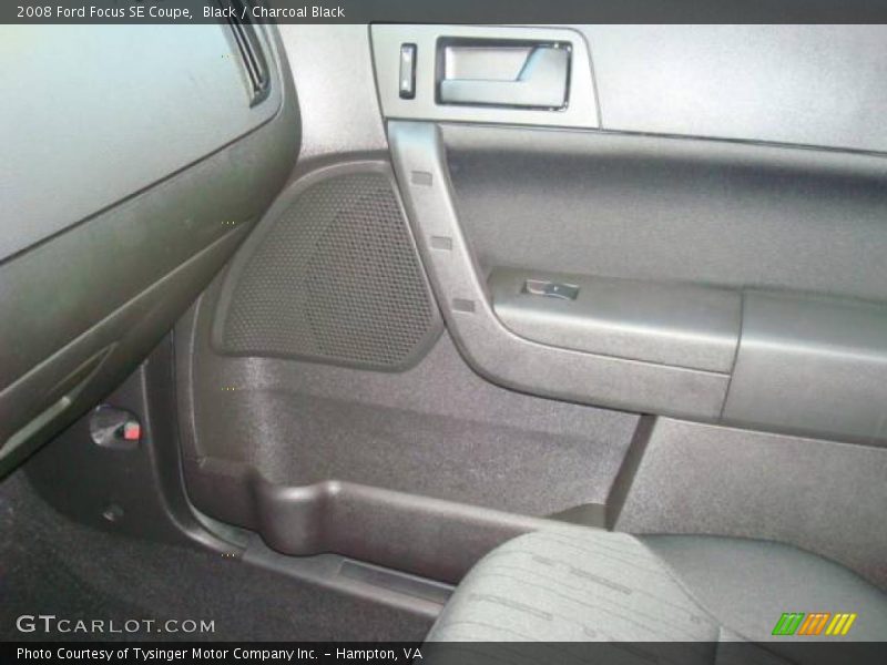Black / Charcoal Black 2008 Ford Focus SE Coupe