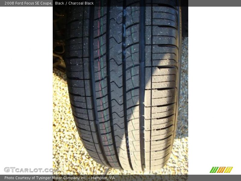 Black / Charcoal Black 2008 Ford Focus SE Coupe