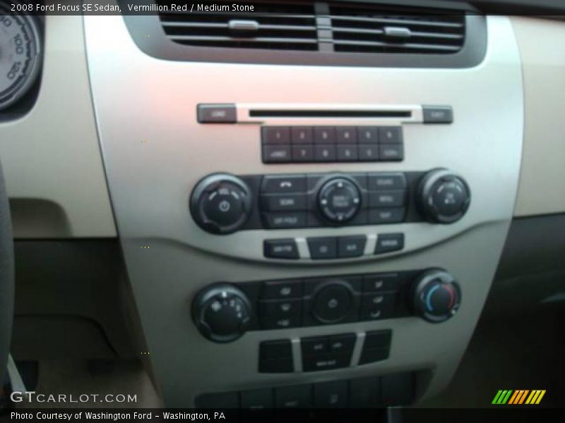Vermillion Red / Medium Stone 2008 Ford Focus SE Sedan