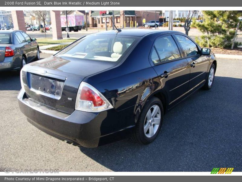 Dark Blue Ink Metallic / Medium Light Stone 2008 Ford Fusion SE