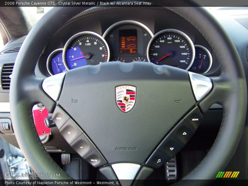 Crystal Silver Metallic / Black w/ Alcantara Seat Inlay 2008 Porsche Cayenne GTS