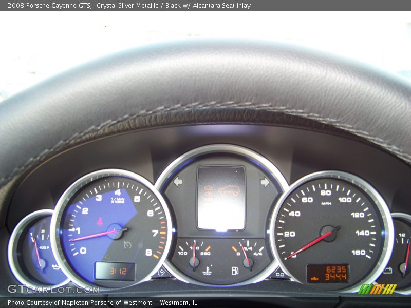 Crystal Silver Metallic / Black w/ Alcantara Seat Inlay 2008 Porsche Cayenne GTS