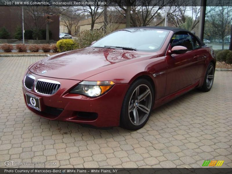 Indianapolis Red Metallic / Black 2007 BMW M6 Convertible